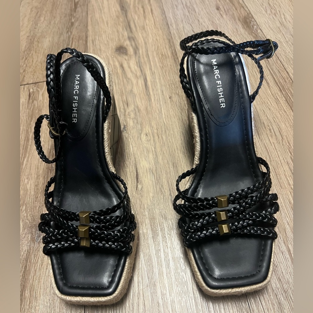 Marc Fisher Black Women's Sandals